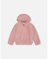 Фото #1 товара Toddler Girls Hooded Plush Vest Dusty Pink - Toddler|Child