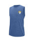 Фото #3 товара Men's Royal Los Angeles Rams Warm Up Sleeveless T-shirt