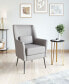 Фото #14 товара 36" Steel, Polyester Ontario Boho Chic Accent Chair