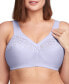 Women's Full Figure Plus Size MagicLift Cotton Wirefree Support Bra