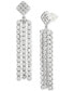 ფოტო #1 პროდუქტის Lab Grown Diamond Multi Dangle Drop Earrings (1-1/2 ct. t.w.) in 14k White Gold