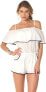 Фото #1 товара BECCA by Rebecca Virtue 263451 Women's Inspired Romper Cover-Up White Size L
