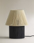 Table lamp with cord shade x collagerie