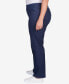 Фото #3 товара Plus Size Pull On Denim Pants