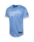 Big Boys and Girls Light Blue Kansas City Royals Alternate Limited Jersey Синий, Extra Large - фото #2