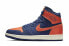Фото #3 товара Кроссовки Nike Air Jordan 1 Retro High Blue Void Turf Orange (W) (Оранжевый, Синий)