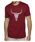 Фото #1 товара Men's Premium Word Art T-Shirt - Texas Skull