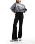 Фото #1 товара Vila high waisted pin tuck pull on trousers in black