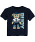 ფოტო #2 პროდუქტის Toddler Boys and Girls Deep Sea Blue Seattle Kraken Mascot Cheer T-shirt