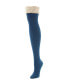 Фото #1 товара Women's Lace Top Cable Knee High Socks