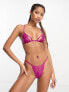 Фото #1 товара ASOS DESIGN Flutter lace cut-out thong in magenta