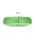 Good Luck Energy Smooth Stackable Natural Dyed Green Jade Band Ring