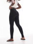 Фото #1 товара Topshop Hourglass full length heavyweight legging with deep waistband in black