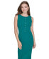 Фото #4 товара Women's Star-Seamed Sleeveless Sheath Dress