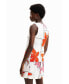 ფოტო #4 პროდუქტის Women's Floral mini pinafore dress