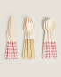 Фото #3 товара Children’s bamboo cutlery set (pack of 12)