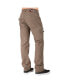 Men's Relaxed Straight Heavy Washed Canvas Premium Jeans Utility Zipper Pocket