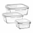 Set of 3 lunch boxes LAV Crystal (8 Units) (3 pcs)