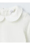 Bebe Yaka Uzun Kollu Kız Bebek Elbise ve Bluz 2'li