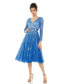 ფოტო #1 პროდუქტის Women's Long Sleeve Tea Length Dress