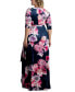 Фото #2 товара Women's Plus Size Cara Velvet Maxi Wrap Dress