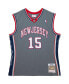 Фото #2 товара Men's Vince Carter Gray New Jersey Nets 2001/02 Hardwood Classics Swingman Jersey