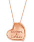 Фото #4 товара Le Vian gODIVA x Le Vian® Chocolate Enamel Ganache Heart Pendant Necklace Featuring Chocolate Diamond (1-3/8 ct. t.w.) & Enamel Pavé in 14k Rose Gold