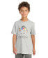 ფოტო #1 პროდუქტის Big Boys Short-Sleeve Baseball Mascot Graphic Heather T-Shirt