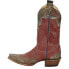 Фото #4 товара Justin Boots Vera Red Snip Toe Cowboy Womens Red Casual Boots L4454