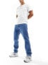 Фото #1 товара Calvin Klein Jeans authentic straight jeans in mid wash