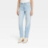 Фото #1 товара Women's High-Rise 90's Straight Jeans - Universal Thread Light Wash 6