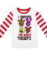 ფოტო #2 პროდუქტის Little Boys Youth Long Sleeve Shirt & Sleep Pant Set