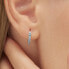 Stylish round single earrings Fancy Freedom Blue FFB81