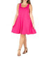 ფოტო #1 პროდუქტის Plus Size Fit and Flare Knee Length Tank Dress