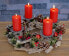 Фото #4 товара Adventskranz H50 Holz mit Kerzen rot