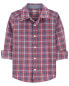 Toddler Plaid Button-Front Shirt 2T