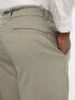 New Look relaxed pleat front trousers in khaki