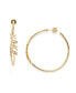 ფოტო #1 პროდუქტის Gold-Tone Xoxo Script Hoop Earrings