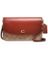 ფოტო #1 პროდუქტის Signature Coated Canvas Hayden Crossbody with Removable Strap