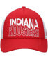 Фото #2 товара Men's Crimson, White Indiana Hoosiers Wave Foam Trucker Snapback Hat