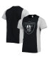 Фото #1 товара Men's Black, Heathered Gray Las Vegas Raiders Split T-shirt