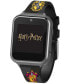 Фото #1 товара Harry Potter Kid's Touch Screen Black Silicone Strap Smart Watch, 46mm x 41mm