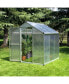 6' L x 6' W Outdoor Walk-In Cold Frame Garden Greenhouse Planter