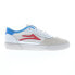 Фото #1 товара Lakai Cambridge MS1230252A00 Mens White Suede Skate Inspired Sneakers Shoes 10