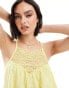 Фото #4 товара Superdry Lace cami beach top in pale yellow