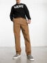 Vans baggy chinos in khaki with elasticated waist
