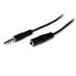 StarTech.com 1m Slim 3.5mm Stereo Extension Audio Cable - M/F - 3.5mm - Male - 3.5mm - Female - 1 m - Black