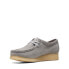 Фото #8 товара Clarks Wallabee 26169921 Womens Gray Leather Oxfords & Lace Ups Casual Shoes
