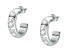Steel round earrings with Poetica SAUZ20 crystals