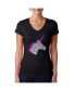 Women's Word Art V-Neck T-Shirt - Unicorn